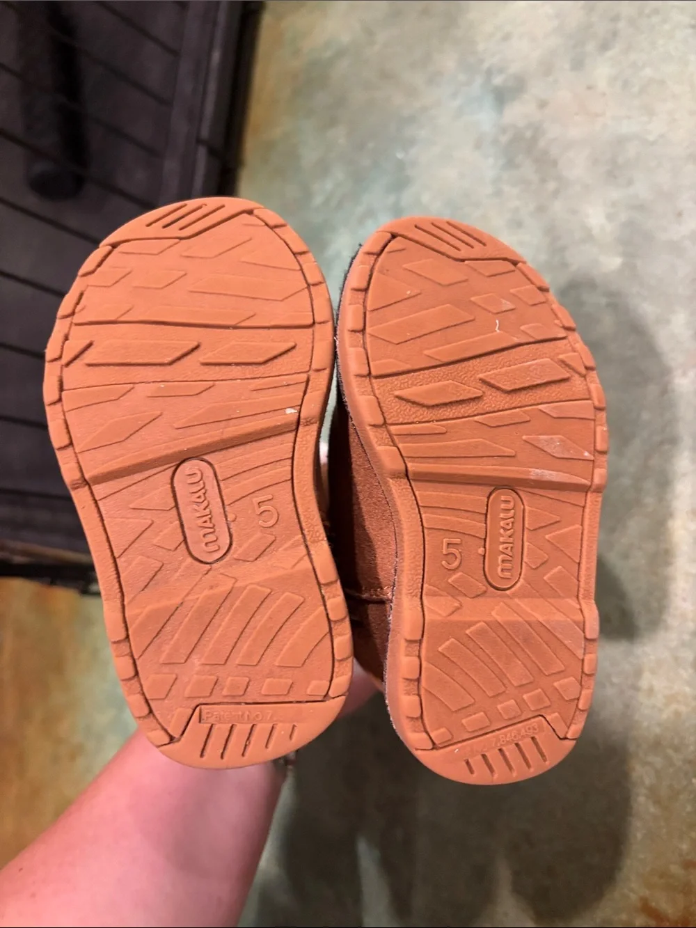 Kids Brown Faux-Shearling Winter Boots